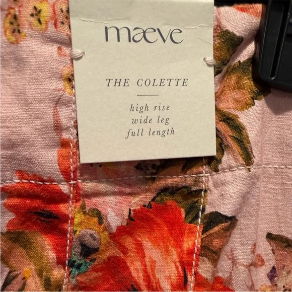 Maeve the Colette pants Anthropologie high rise
Beachy linen print - Picture 4 of 6